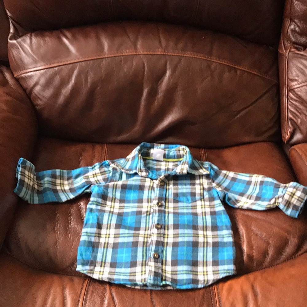 Boys carters plaid shirt